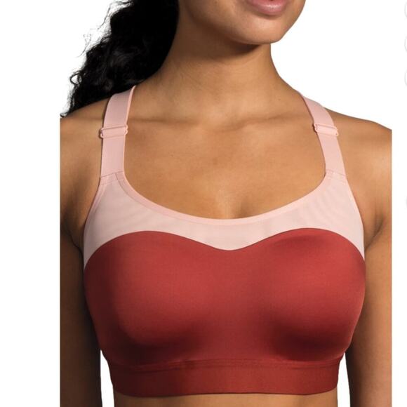 Brooks Dare Racerback High Impact Wire Free Sports Bra Size 40DD - Picture 1 of 7